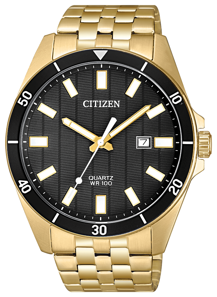 Citizen Quartz Men s Black Dial Gold BI5052 59E