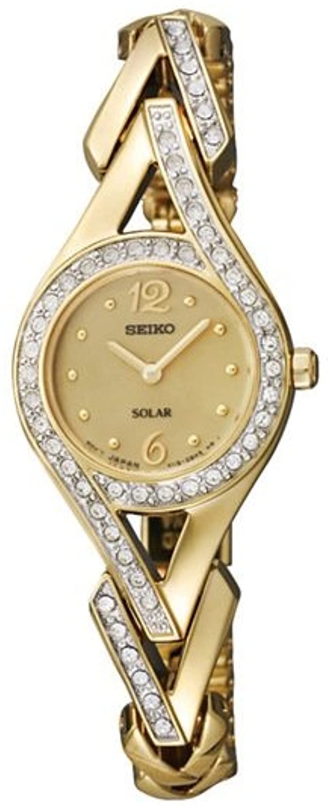 Seiko women's watch on sale with swarovski crystals